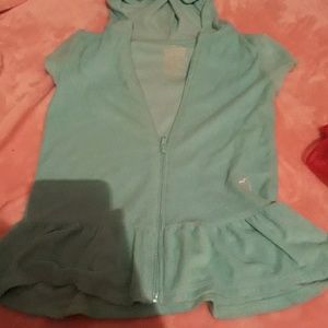 Terry cloth beach cover up.